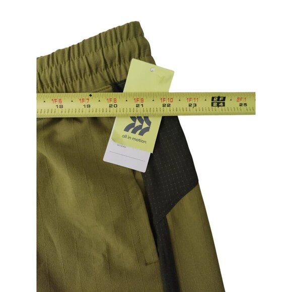 Men's All In Motion Sports Shorts in Olive Green and Black. Size XXL. NWT - Picture 5 of 6
